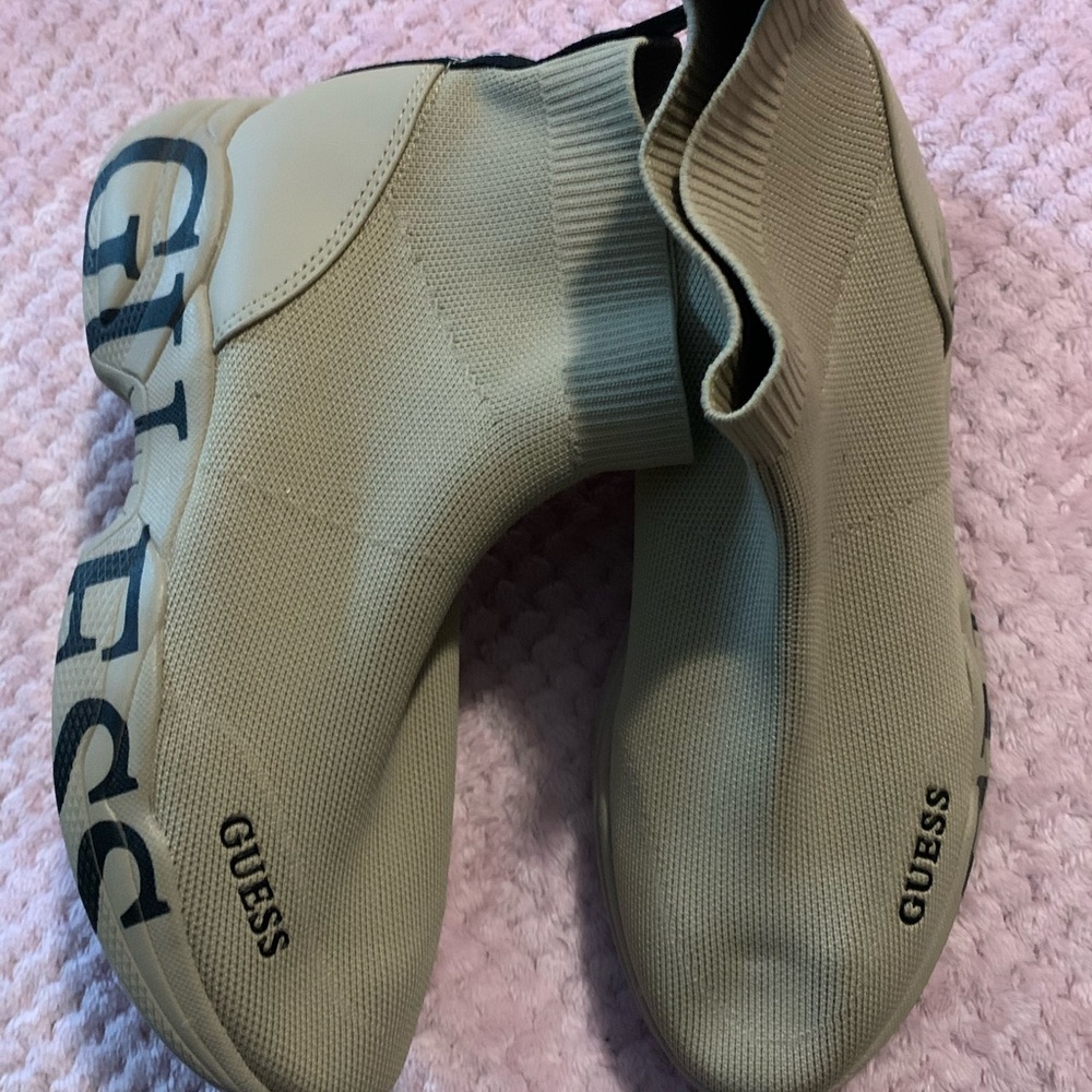 Guess Khaki Sock Sneakers